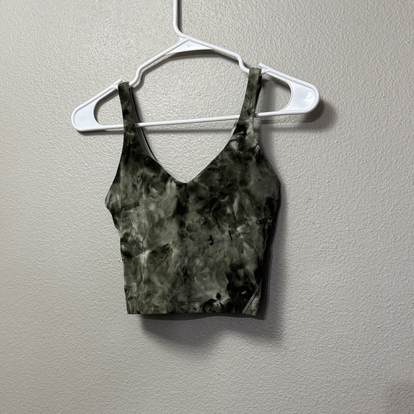 Lululemon Align Tank Top Diamond Dye Olive Green Tank - Picture 3 of 11